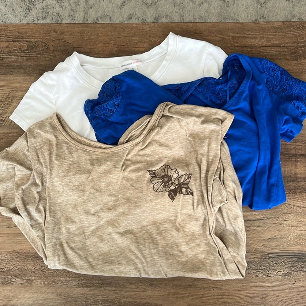 Lot Maternity Basic Tops 3 Small